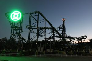 Green Lantern Movie World Roller Coaster LED Sign Digital Billboard