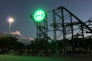 Green Lantern Movie World Roller Coaster LED Sign Digital Billboard