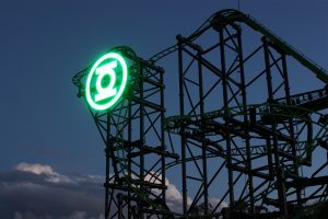 Green Lantern Movie World Roller Coaster LED Sign Digital Billboard