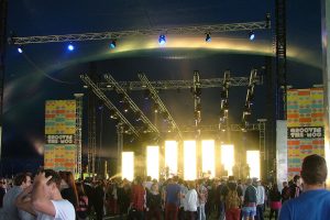 Groove in The Moo Stage LED Screen Video Wall