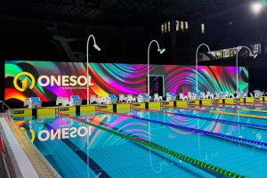 2024_SwimTrials_2 VuePix Infiled - AR Serie LED super screen. Set up for the Swimming Australia Olympic & Paralympic trials 2024